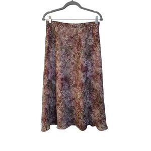 Vintage Women's Floral Midi Skirt 6P